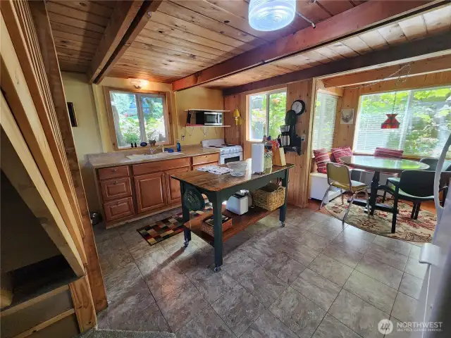 view of kitchen from living room