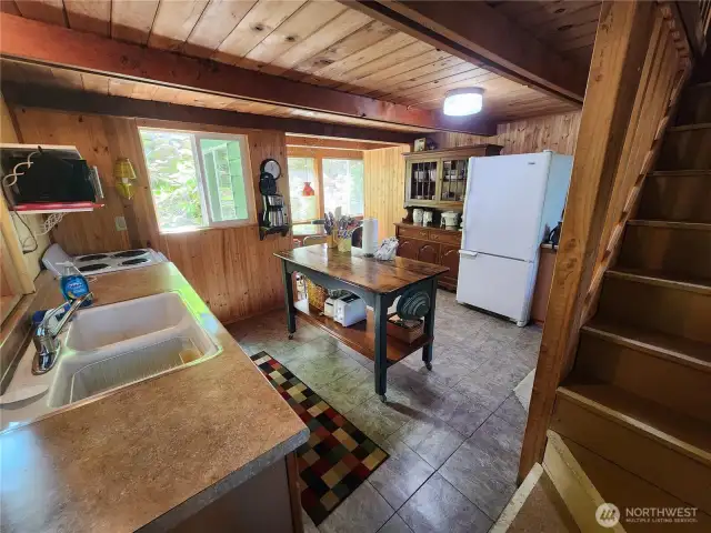 kitchen from stairs