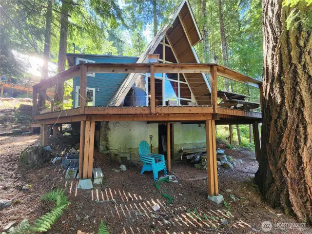 front of the house