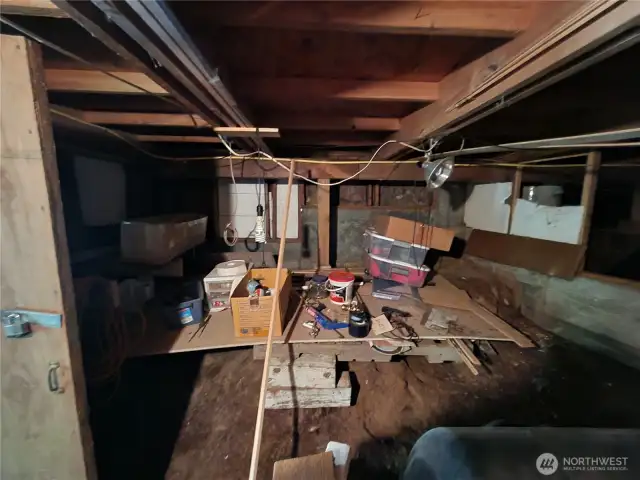 top right, there's a hint of the hot water heater