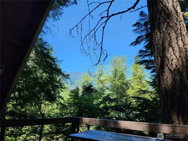view of the mountains