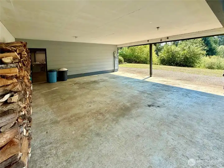 In addition to the 2-car garage/shop, there is an attached 2-car carport.