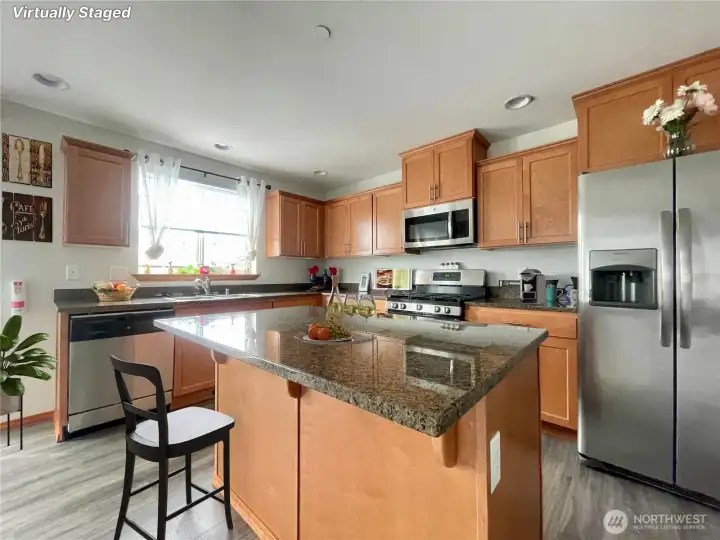 Virtually Staged Kitchen