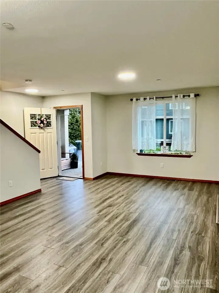 Welcome Home!  New flooring and paint