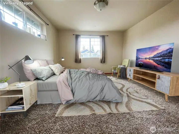 Virtually Staged bedroom