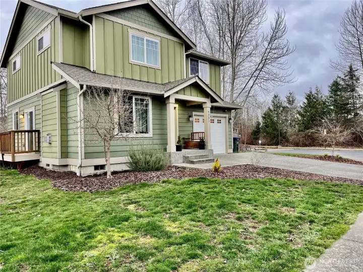 Rare private corner lot with no immediate neighbors on any side or behind