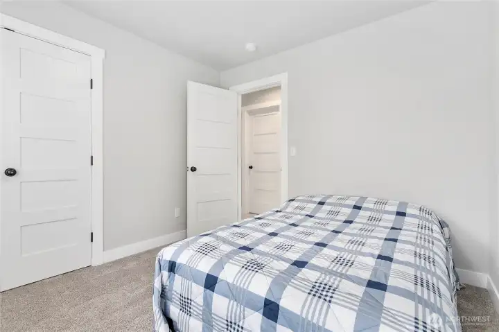 Second bedroom has a nice size closet.