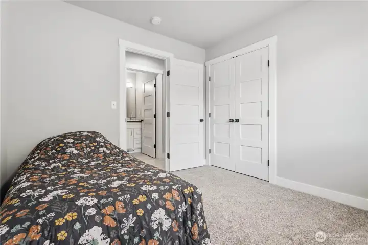Third bedroom has a nice size closet.