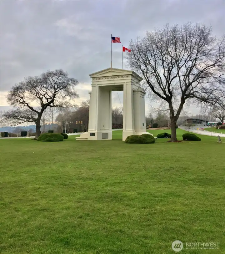 Peace Arch Park in Blaine  is only a few minutes away.