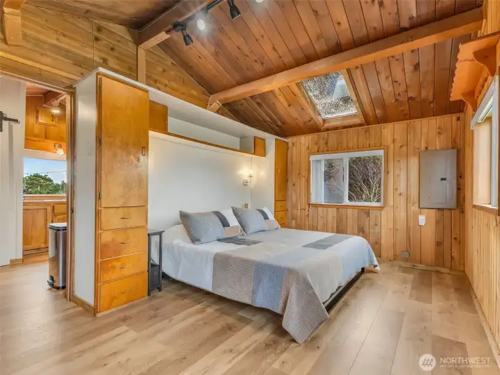 Bedroom #1 off the kitchen with great natural daylight.