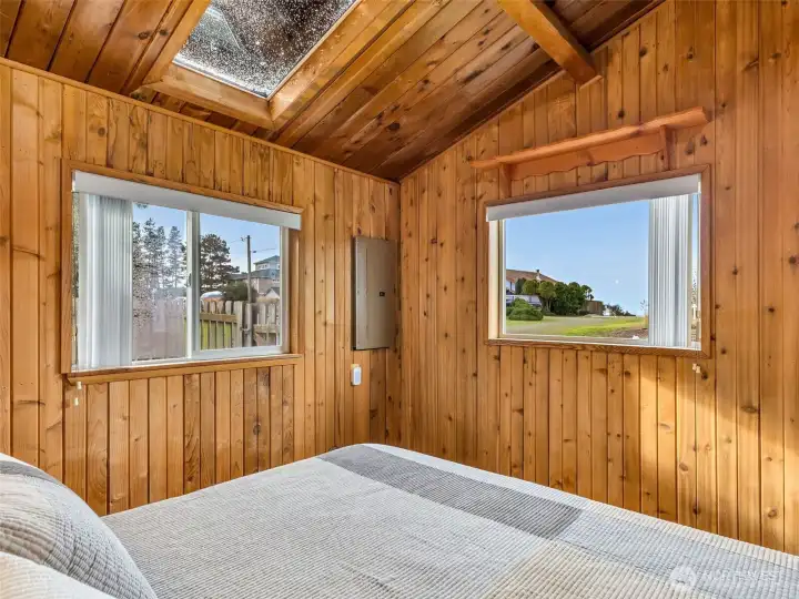 Bedroom #1 off the kitchen with great natural daylight.