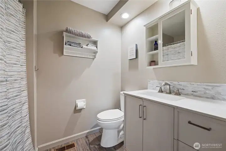 Updated primary bathroom