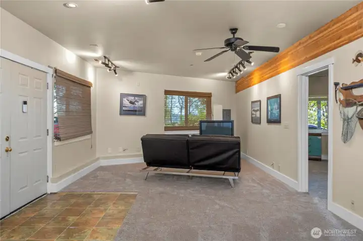 Downstairs recreation/living room. Separate entrance/exit with parking.