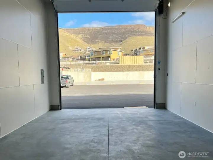 Inside the garage
