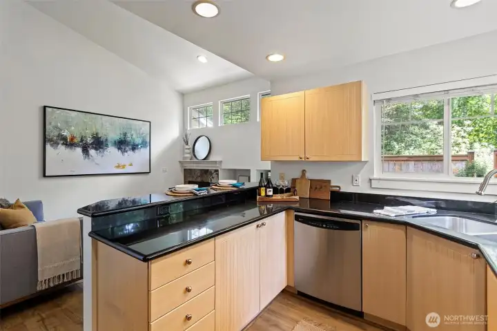 Bright sunny kitchen