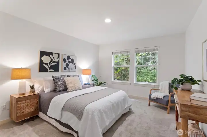 Primary suite overlooks trees - complete privacy