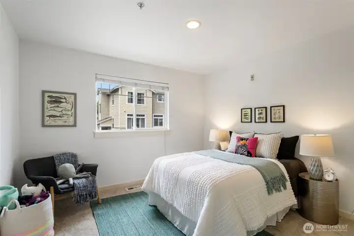 Bright sunny bedroom