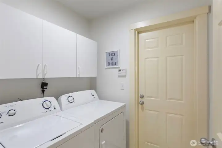 Laundry room with storage