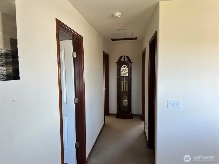Hallway to bedrooms and main bath.