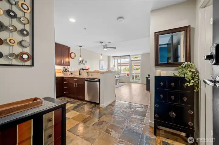 This is the scene when you enter your new home, #402.