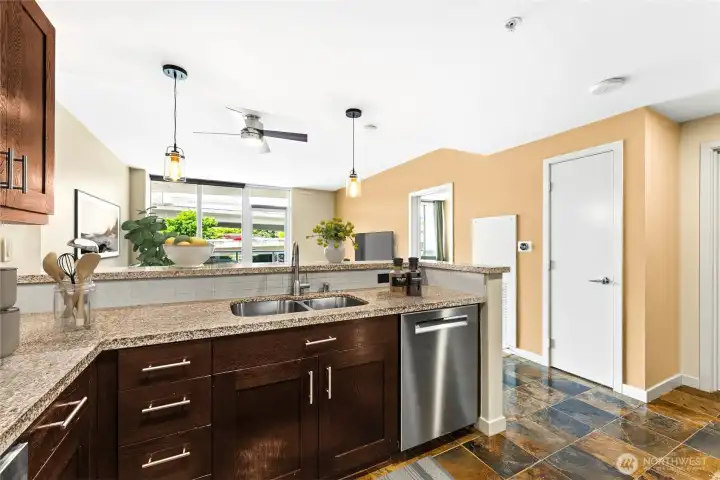 Picture yourself here, preparing dinner or deli delivery.