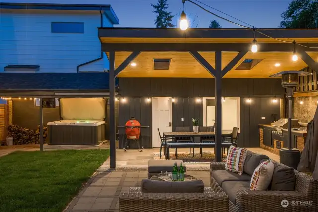 Entertain year round with this outdoor space
