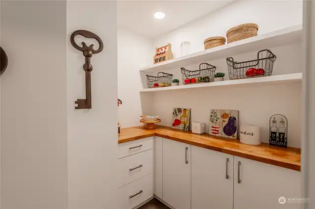 Yes this is a walk in pantry. More added storage and prep area for entertaining.