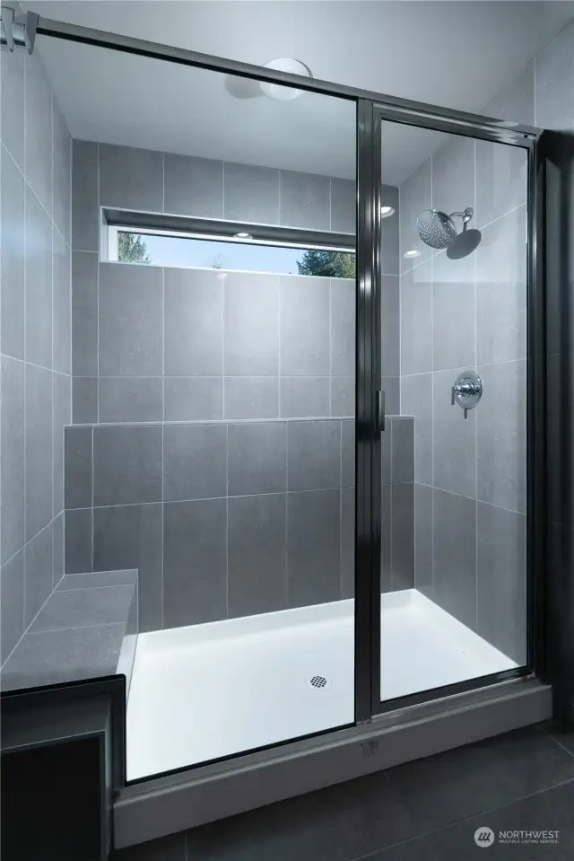 Primary Walk-in Tile Shower