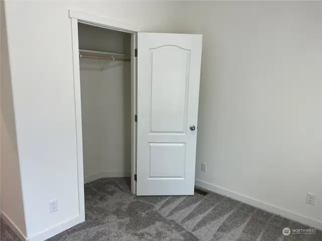 Second bedroom closet space.