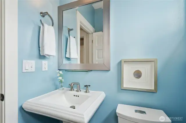 Powder room on the main floor.