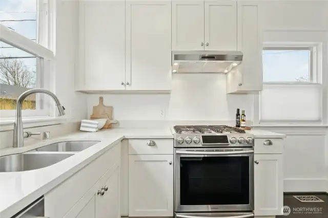 Newer appliances and a smart layout.