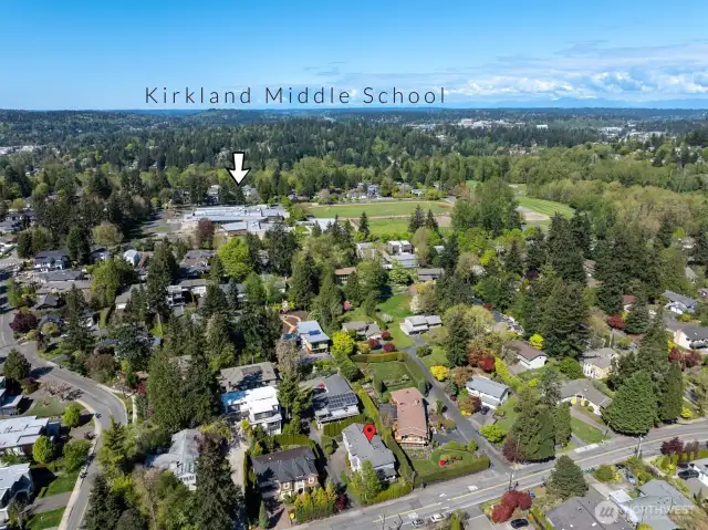Kirkland Middle School is just a few blocks away!