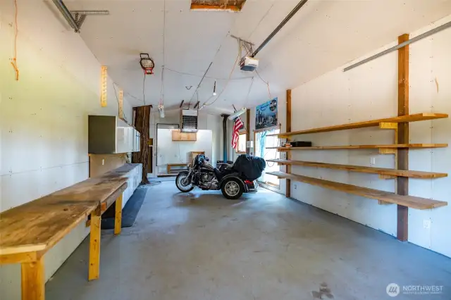 Inside shop/garage