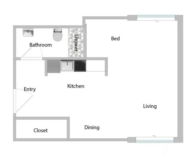 Studio Floorplan