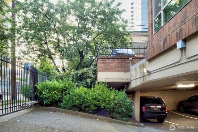 Access to parking garage