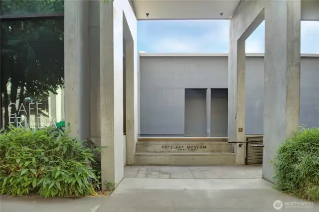 1 minute walk to Frye Art Museum