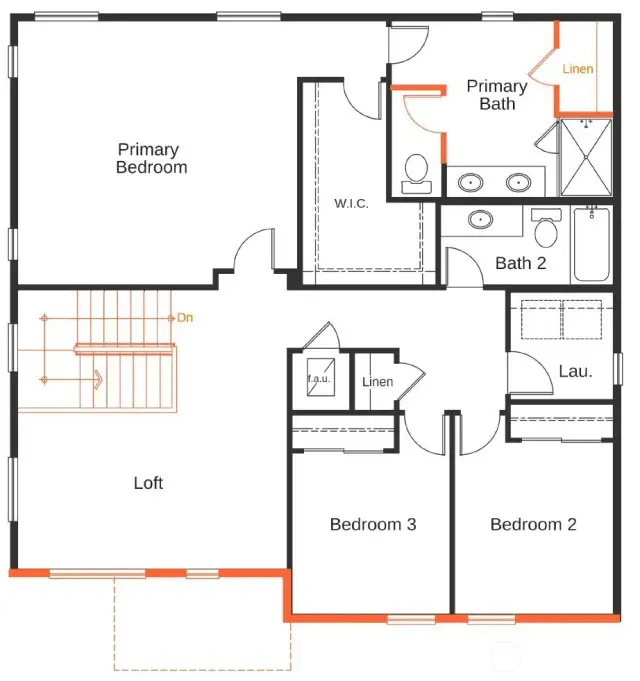 floorplan rendering for illustrative purposes only. actual home may vary.