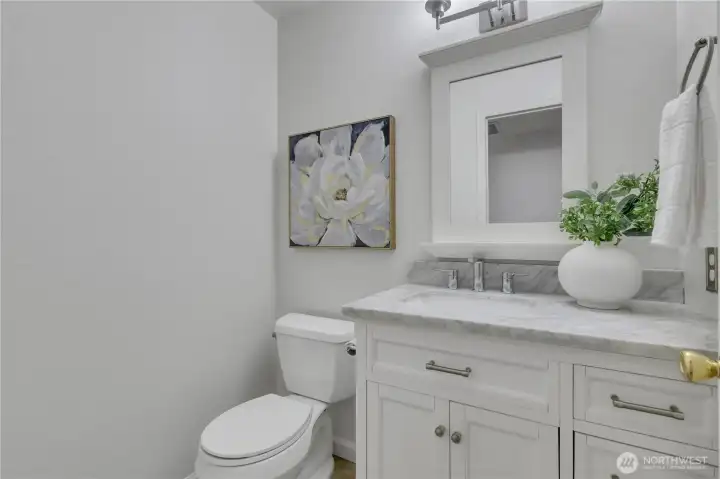 1/2 bath on main level