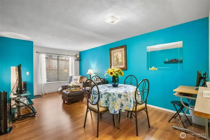 Dining Area & Living Room
