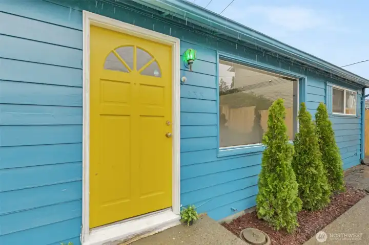 Freshly painted exterior