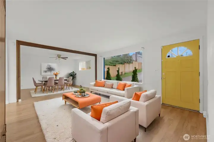 Main room - Virtually staged