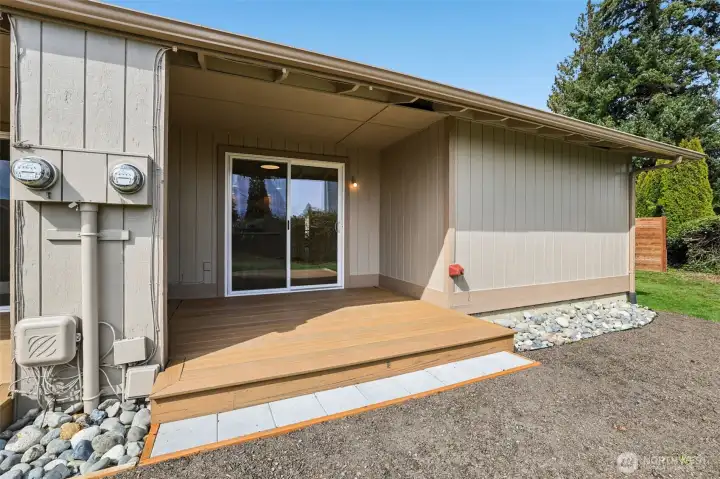 Back deck covered unit #A