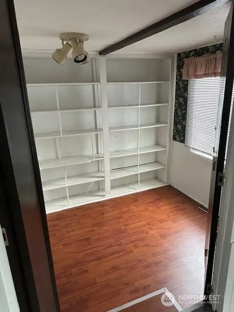 An extra room off the living room that was used as a library.