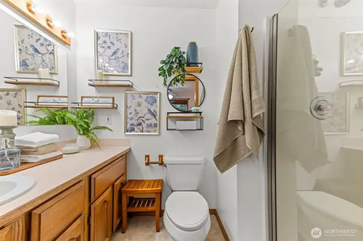 3/4 bath off the primary bedroom