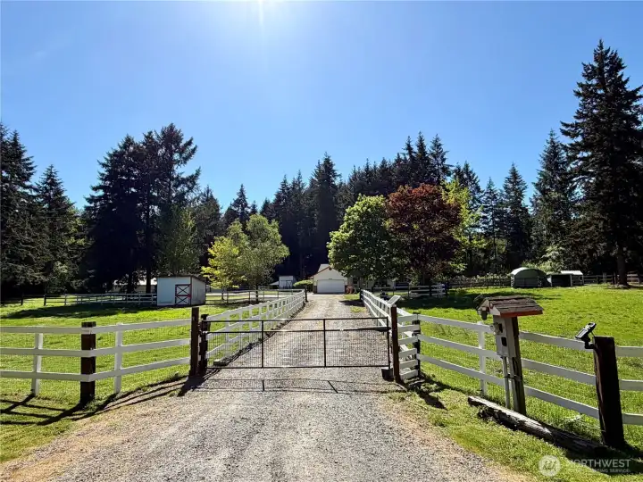 Fully fenced and cross fenced with a gated entry.