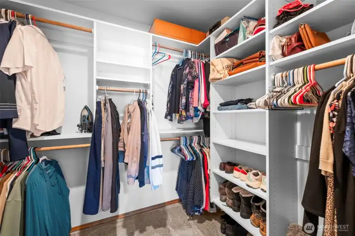 Primary walk in closet