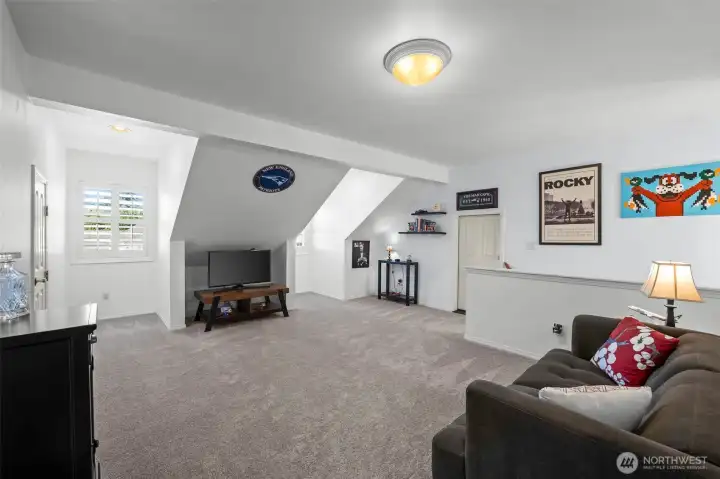 Bonus room with closet and attic storage!