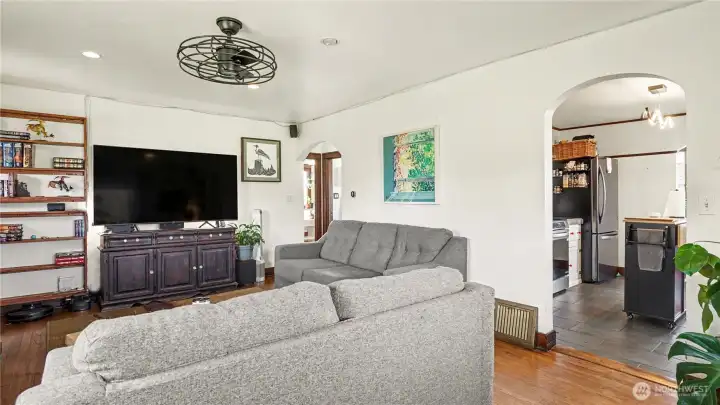 Original hardwood floors, classic archways, and thoughtful updates—including modern A/C—blend historic charm with everyday comfort.