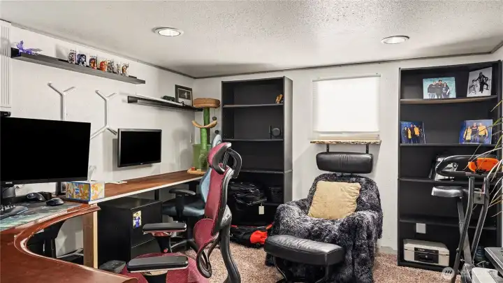 Downstairs office, perfect for remote work possibilities.