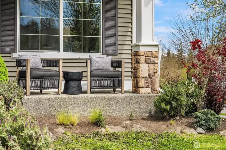 Thoughtfully refreshed landscaping.